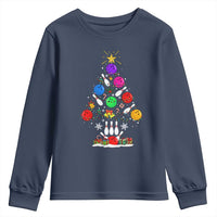 Funny Bowling Christmas Tree Lights Xmas Bowler Youth Sweatshirt - Wonder Print Shop