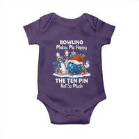 Funny Christmas Bowling Baby Onesie Bowling Makes Me Happy The Ten Pin Not So Much - Wonder Print Shop