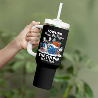 Funny Christmas Bowling Tumbler With Handle Bowling Makes Me Happy The Ten Pin Not So Much - Wonder Print Shop