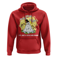 Funny It Is Fine I Am Fine Everything Is Fine Its Just A Little Meltdown Hoodie Christmas Snowman - Wonder Print Shop