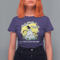Funny It Is Fine I Am Fine Everything Is Fine Its Just A Little Meltdown T Shirt For Women Christmas Snowman - Wonder Print Shop