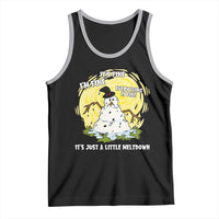 Funny It Is Fine I Am Fine Everything Is Fine Its Just A Little Meltdown Tank Top Christmas Snowman - Wonder Print Shop
