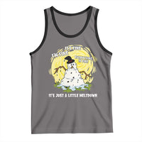 Funny It Is Fine I Am Fine Everything Is Fine Its Just A Little Meltdown Tank Top Christmas Snowman - Wonder Print Shop