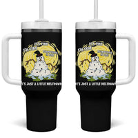 Funny It Is Fine I Am Fine Everything Is Fine Its Just A Little Meltdown Tumbler With Handle Christmas Snowman - Wonder Print Shop