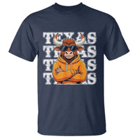 Texas Fan T Shirt Longhorns Cow Texas Pride Sport Lover - Wonder Print Shop