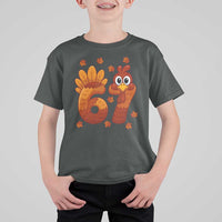 67 Thanksgiving T Shirt For Kid Funny Turkey Thanksgiving Six Seven Meme - Wonder Print Shop