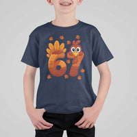 67 Thanksgiving T Shirt For Kid Funny Turkey Thanksgiving Six Seven Meme - Wonder Print Shop