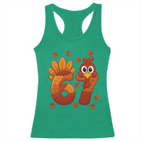 67 Thanksgiving Racerback Tank Top Funny Turkey Thanksgiving Six Seven Meme - Wonder Print Shop