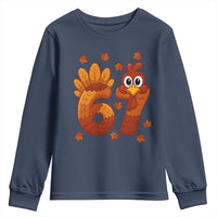 67 Thanksgiving Youth Sweatshirt Funny Turkey Thanksgiving Six Seven Meme - Wonder Print Shop