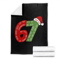 Personalized 67 Christmas Throw Blanket Custom Text Rizz Aura Farming Six Seven Meme Gen Alpha - Wonder Print Shop