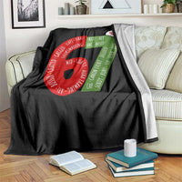 Personalized 67 Christmas Throw Blanket Custom Text Rizz Aura Farming Six Seven Meme Gen Alpha - Wonder Print Shop