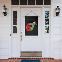 Personalized 67 Christmas Garden Flag Custom Text Rizz Aura Farming Six Seven Meme Gen Alpha - Wonder Print Shop