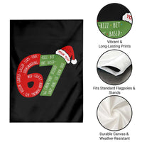 Personalized 67 Christmas Garden Flag Custom Text Rizz Aura Farming Six Seven Meme Gen Alpha - Wonder Print Shop