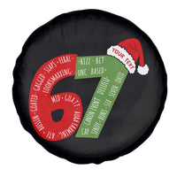 Personalized 67 Christmas Spare Tire Cover Custom Text Rizz Aura Farming Six Seven Meme Gen Alpha - Wonder Print Shop