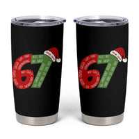 Personalized 67 Christmas Tumbler Cup Custom Text Rizz Aura Farming Six Seven Meme Gen Alpha - Wonder Print Shop