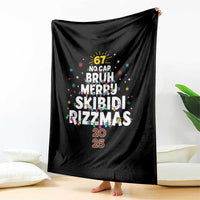 Funny Christmas Six Seven Meme Throw Blanket 67 No Cap Bruh Merry Skibidi Rizzmas 2025 - Wonder Print Shop