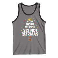 Funny Christmas Six Seven Meme Tank Top 67 No Cap Bruh Merry Skibidi Rizzmas 2025 - Wonder Print Shop
