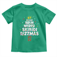 Funny Christmas Six Seven Meme Toddler T Shirt 67 No Cap Bruh Merry Skibidi Rizzmas 2025 - Wonder Print Shop