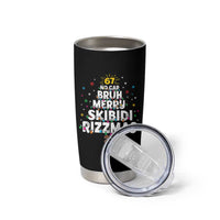 Funny Christmas Six Seven Meme Tumbler Cup 67 No Cap Bruh Merry Skibidi Rizzmas 2025 - Wonder Print Shop