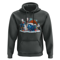 Funny Christmas Bowling Santa Hat Xmas Bowler Hoodie - Wonder Print Shop