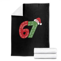 Funny 67 Christmas Throw Blanket Rizz Aura Farming Bussin Six Seven Meme Gen Alpha - Wonder Print Shop