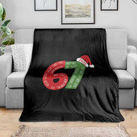 Funny 67 Christmas Throw Blanket Rizz Aura Farming Bussin Six Seven Meme Gen Alpha - Wonder Print Shop