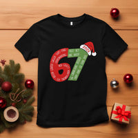 Funny 67 Christmas T Shirt Rizz Aura Farming Bussin Six Seven Meme Gen Alpha - Wonder Print Shop