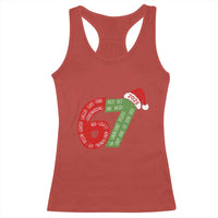 Funny 67 Christmas Racerback Tank Top Rizz Aura Farming Bussin Six Seven Meme Gen Alpha - Wonder Print Shop