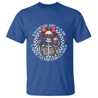 Funny Galentine's Day T Shirt Galentine Girls Club Ladies Celebrating Ladies Skeleton
