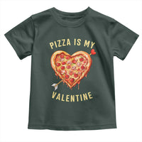 Funny Pizza Is My Valentine Toddler T Shirt Valentine's Day Heart Pepperoni Slice