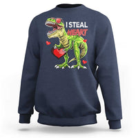 Funny Dinosaur Valentine's Day I Steal Heart Sweatshirt