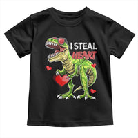 Funny Dinosaur Valentine's Day I Steal Heart Toddler T Shirt