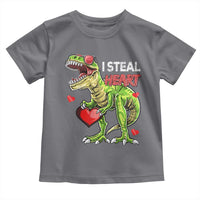 Funny Dinosaur Valentine's Day I Steal Heart Toddler T Shirt