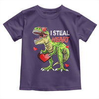 Funny Dinosaur Valentine's Day I Steal Heart Toddler T Shirt