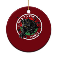 Power To The People Black Panther Party Ceramic Ornament Black History Month