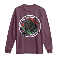 Power To The People Black Panther Party Long Sleeve Shirt Black History Month