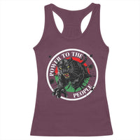 Power To The People Black Panther Party Racerback Tank Top Black History Month
