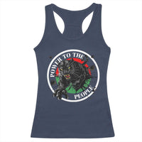 Power To The People Black Panther Party Racerback Tank Top Black History Month