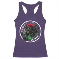 Power To The People Black Panther Party Racerback Tank Top Black History Month