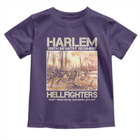 Harlem Hellfighters Toddler T Shirt 369th Infantry Regiment Don't Tread On Me Let's Go Black History Month