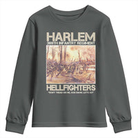 Harlem Hellfighters Youth Sweatshirt 369th Infantry Regiment Don't Tread On Me Let's Go Black History Month