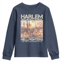 Harlem Hellfighters Youth Sweatshirt 369th Infantry Regiment Don't Tread On Me Let's Go Black History Month