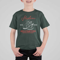 Harlem Hellfighters T Shirt For Kid 369th Infantry Regiment Black Snake Black History Month