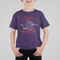 Harlem Hellfighters T Shirt For Kid 369th Infantry Regiment Black Snake Black History Month