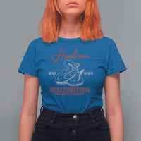 Harlem Hellfighters T Shirt For Women 369th Infantry Regiment Black Snake Black History Month