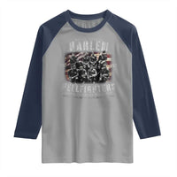 Never Forget Harlem Hellfighters Raglan Shirt Vintage American Flag
