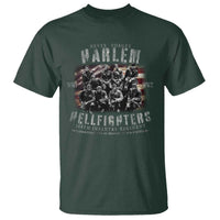 Never Forget Harlem Hellfighters T Shirt Vintage American Flag