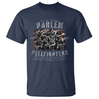 Never Forget Harlem Hellfighters T Shirt Vintage American Flag