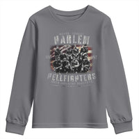 Never Forget Harlem Hellfighters Youth Sweatshirt Vintage American Flag