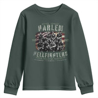 Never Forget Harlem Hellfighters Youth Sweatshirt Vintage American Flag